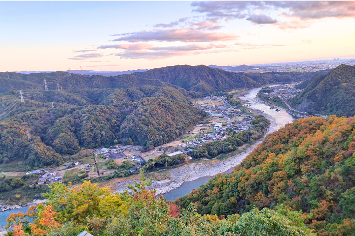 城山展望台からの景色