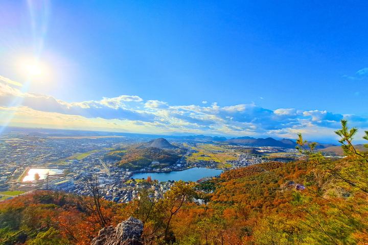 山頂からの景色