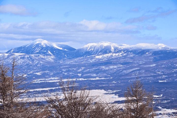 入笠山の山頂からの景色