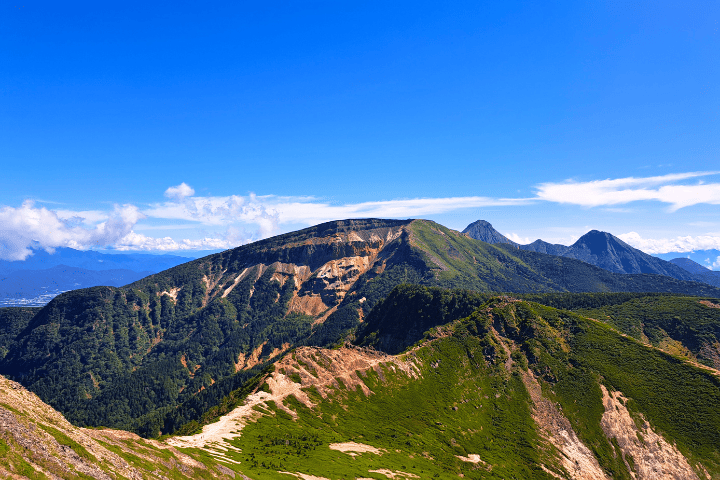 東天狗岳からの景色
硫黄岳方面