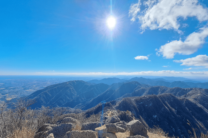 入道ヶ岳方面の景色