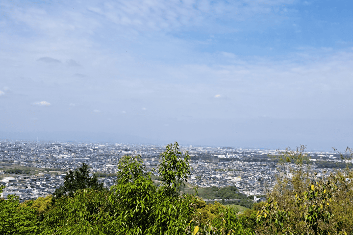 東谷山展望台 名古屋方面の景色