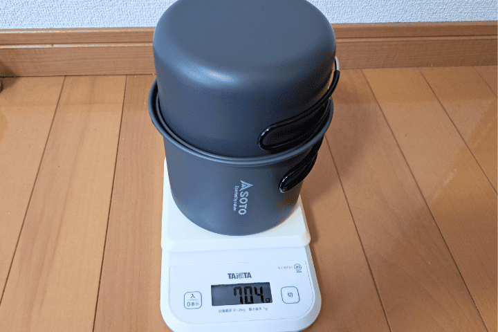 SOTOウインドマスターSOD-311GS一式とガス缶、クッカーの総重量704g